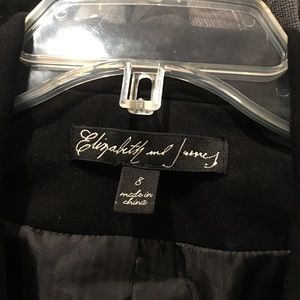 Elizabeth and James blazer black with feathers